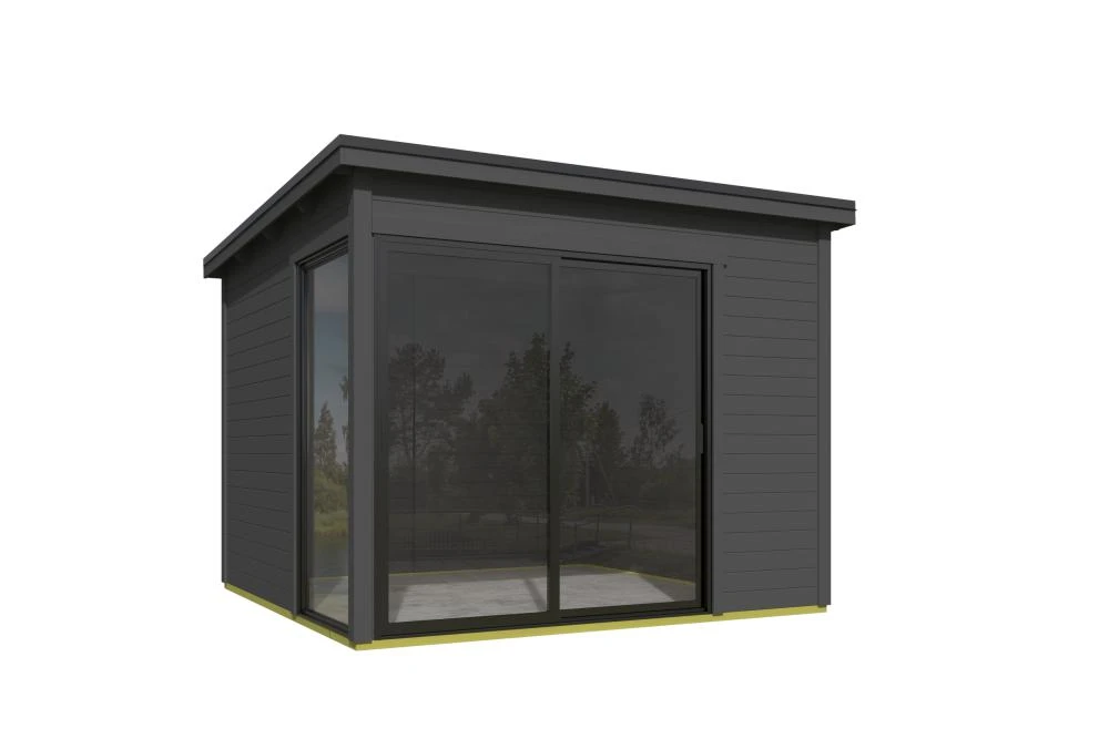 Outdoor Life Tuinhuis Julia 295 x 295 cm Carbon Grey - Afbeelding 2